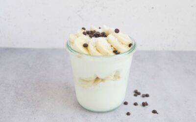 Yoghurt met kokos, banaan en chocolade (FODMAP-arm)